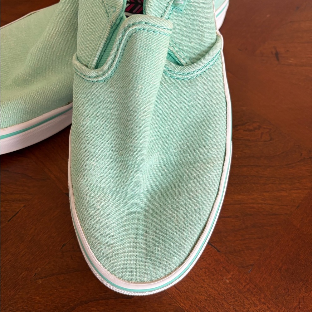 Mint Green Slip On VANS Women's Sneakers size 8 - Picture 6 of 16